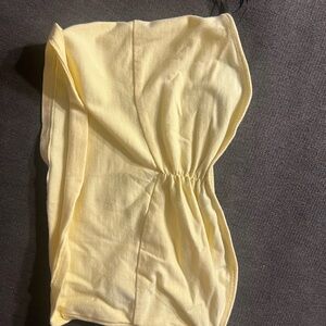 Forever 21 Light Yellow Crop Top